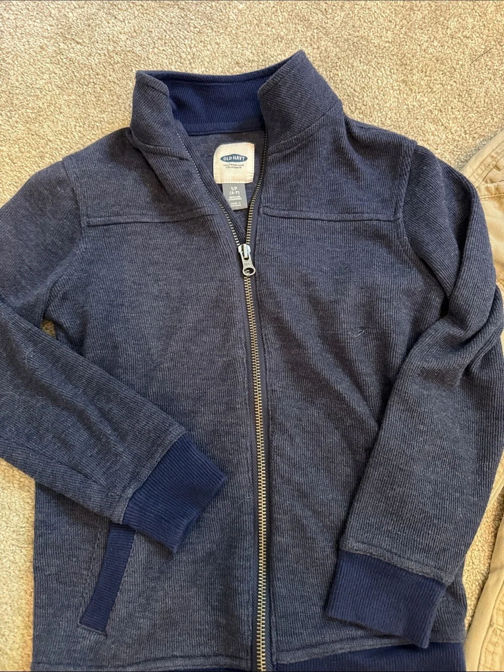 Boys Bundle Gap Khakis and Zip Up Sweater